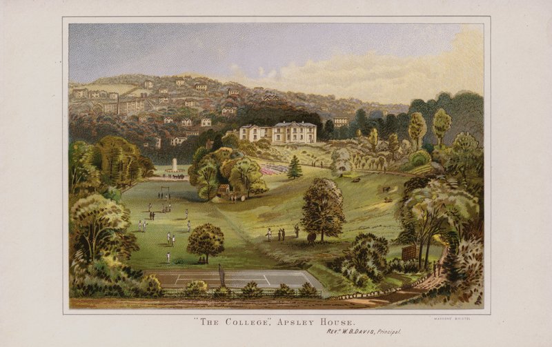 Ilustración para la Guía de Torquay (cromolito) de English School