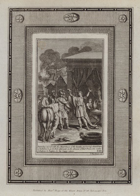 Ilustración para la Ilíada de Homero de English School