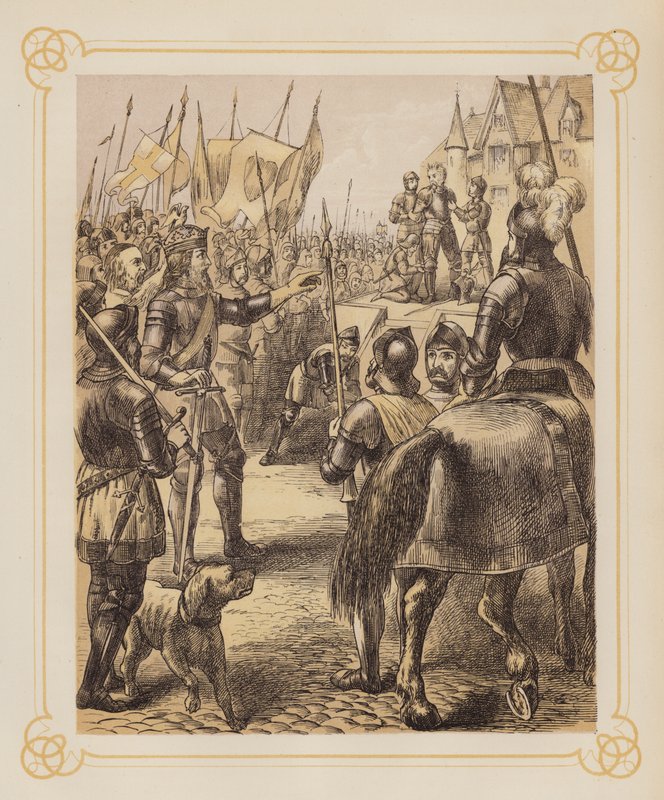 Ilustración para Guerra Santa de John Bunyan (litografía) de English School