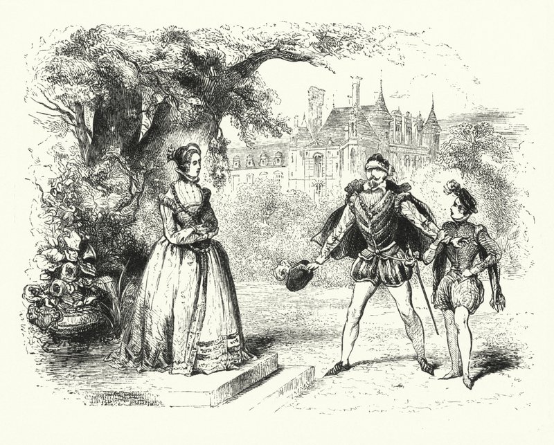 Ilustración para Los hugonotes de Giacomo Meyerbeer de English School
