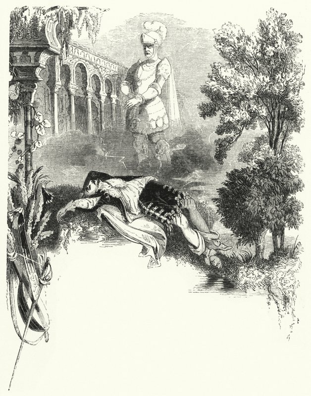Ilustración para la ópera Don Giovanni de Mozart de English School