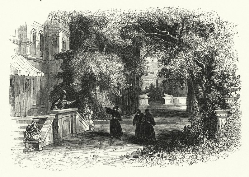Ilustración para la ópera Don Giovanni de Mozart de English School