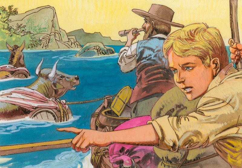Ilustración para Robinson Suizo de English School