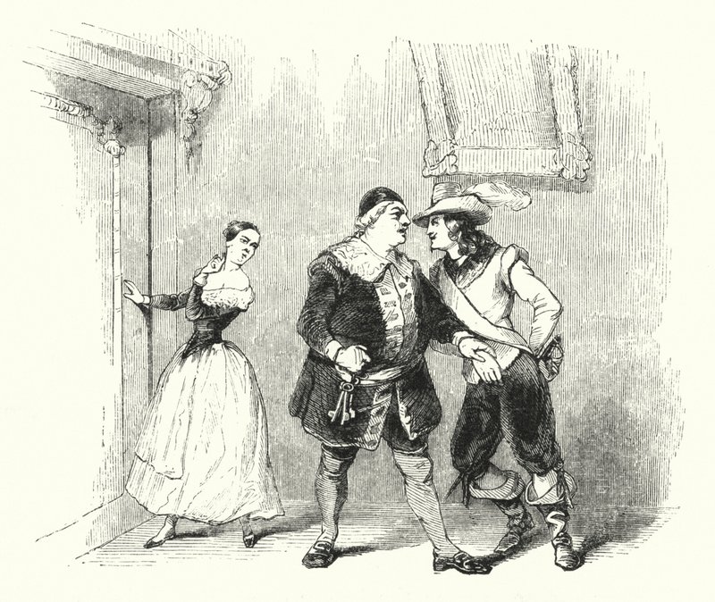 Ilustración de El barbero de Sevilla de Rossini de English School