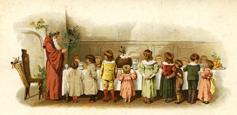 Ilustración para La llegada de Papá Noel de English School
