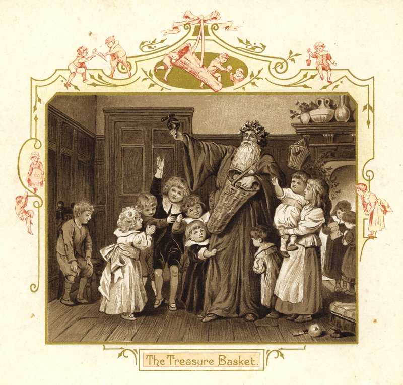 Ilustración para La Llegada de Papá Noel de English School