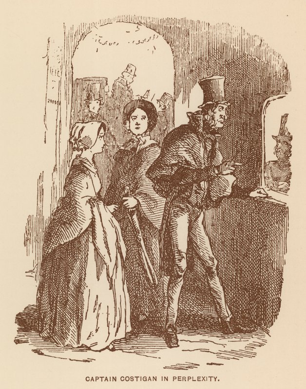 Ilustración para La historia de Pendennis de Thackeray (litografía) de English School