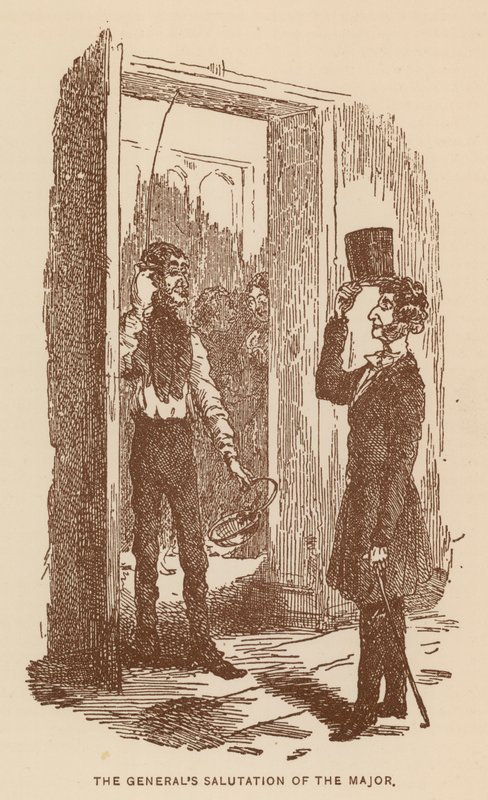 Ilustración para La historia de Pendennis de Thackeray (litografía) de English School