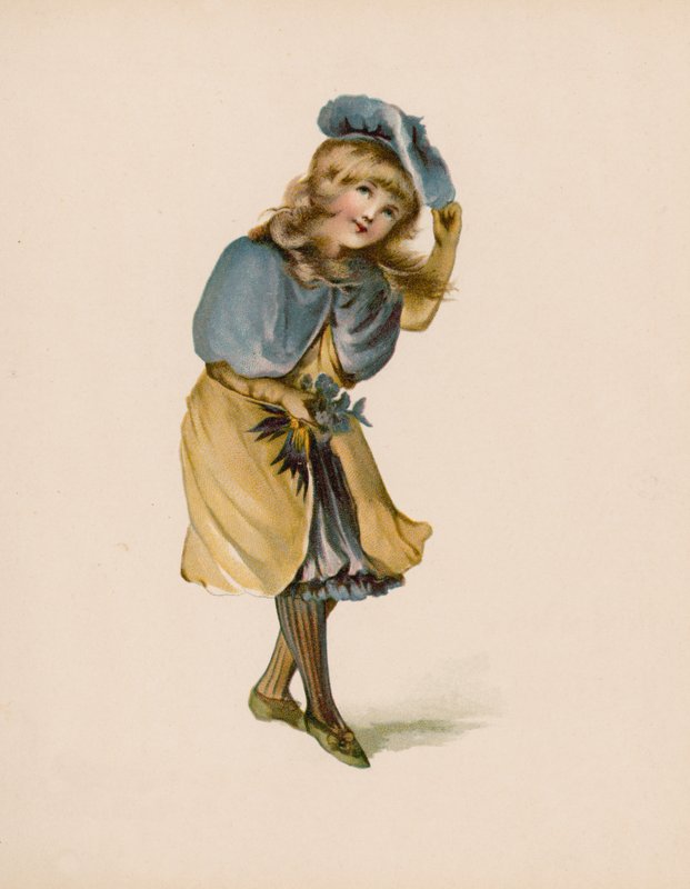 Ilustración para El lenguaje de las flores (cromolito) de English School