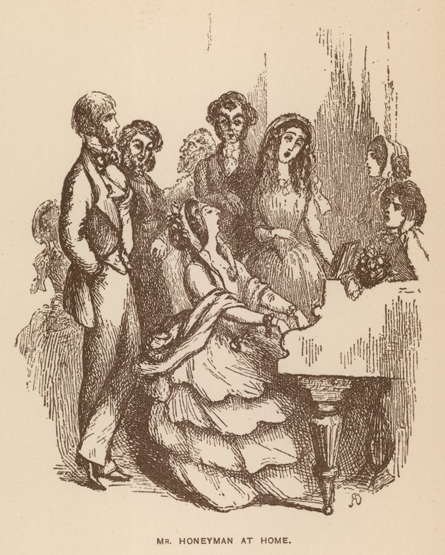 Ilustración para The Newcomes de Thackeray (litografía) de English School