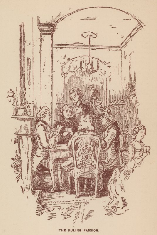 Ilustración para The Virginians de Thackeray de English School