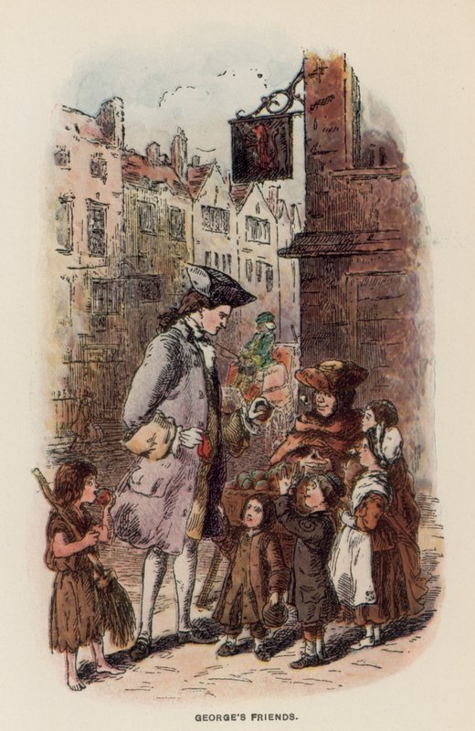 Ilustración para Los Virginianos de Thackeray de English School