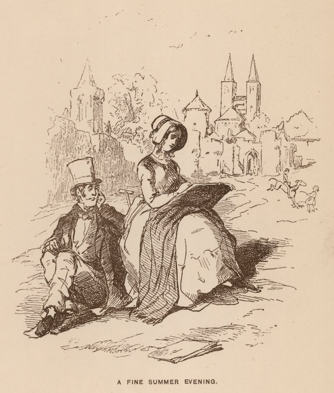 Ilustración para Vanity Fair de Thackeray de English School