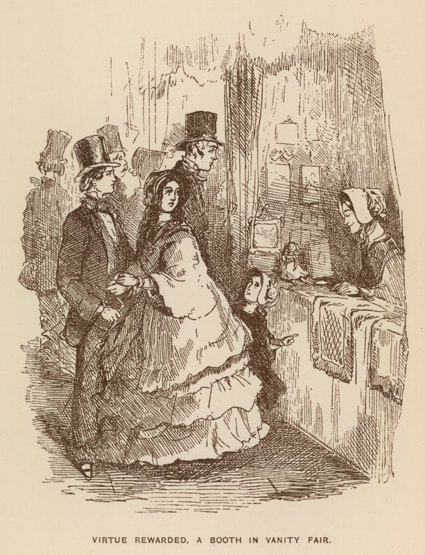 Ilustración para La feria de las vanidades de Thackeray de English School