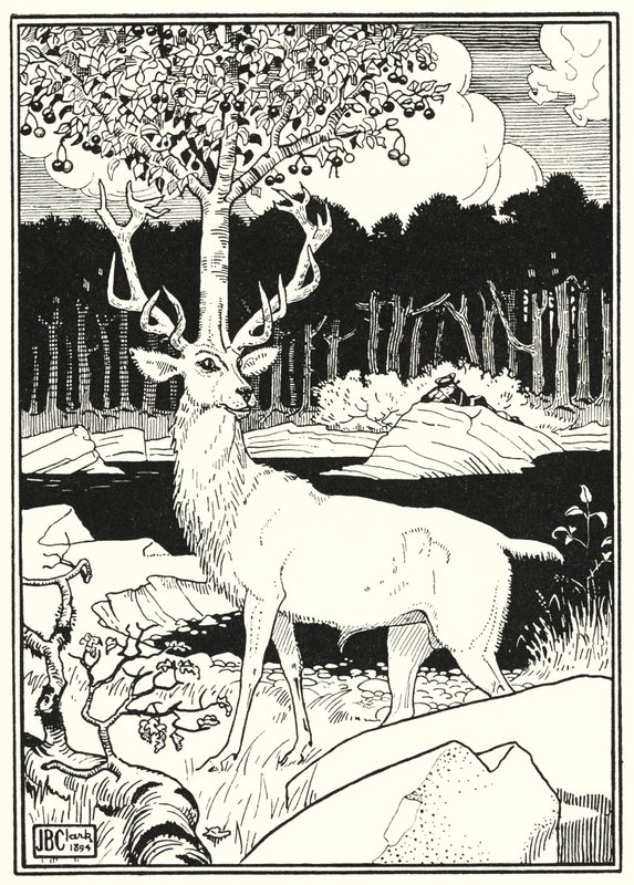 Ilustración para Las Aventuras del Barón Munchausen (grabado) de English School