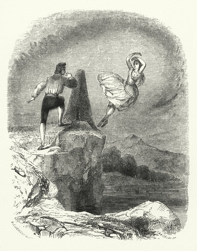 Ilustración para el ballet, Ondine o La náyade de English School