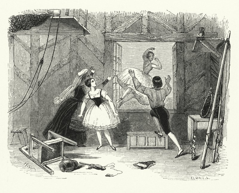 Ilustración para el ballet, Ondine o La náyade de English School
