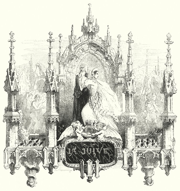 Ilustración para la ópera La Judía de Fromental Halévy de English School