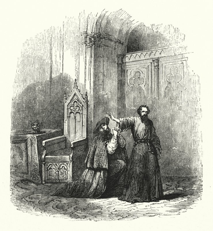 Ilustración para la ópera La Judía de Fromental Halévy de English School
