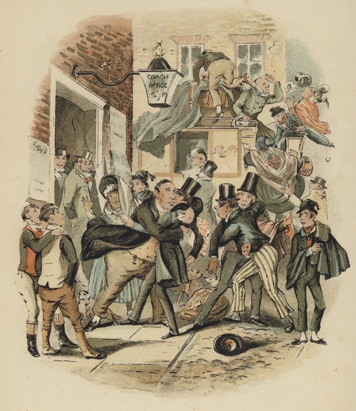 Ilustración de Nicholas Nickleby de English School
