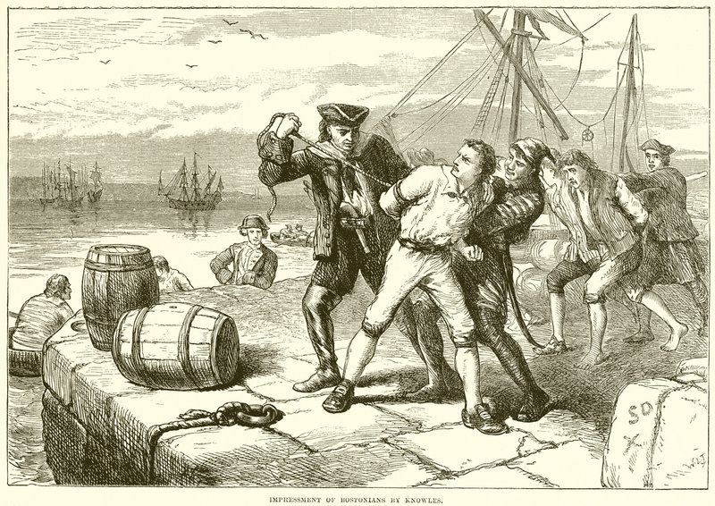 Impresión de los bostonianos por Knowles de English School