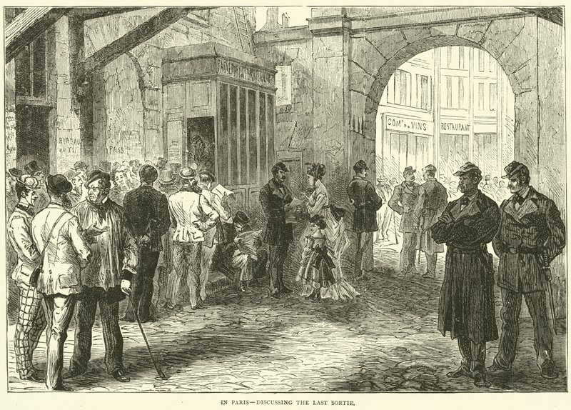 En París, discutiendo la última salida, diciembre 1870 de English School