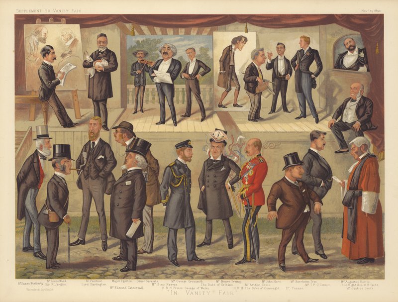 En Vanity Fair (litografía en color) de English School