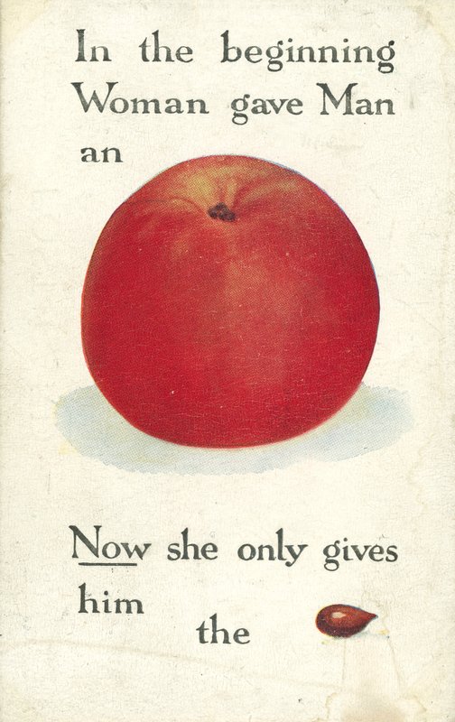 Al principio la Mujer le dio al Hombre una Manzana. Ahora solo le da la pepita de English School