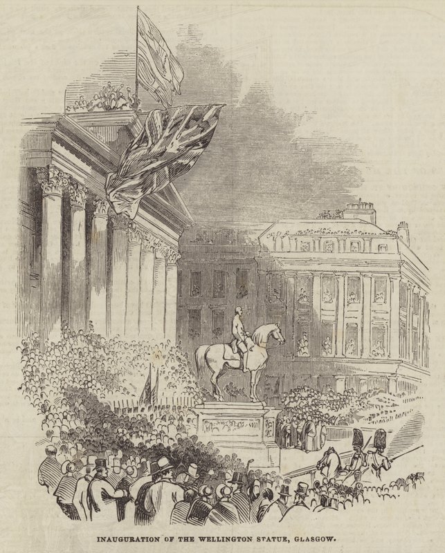 Inauguración de la Estatua de Wellington, Glasgow de English School