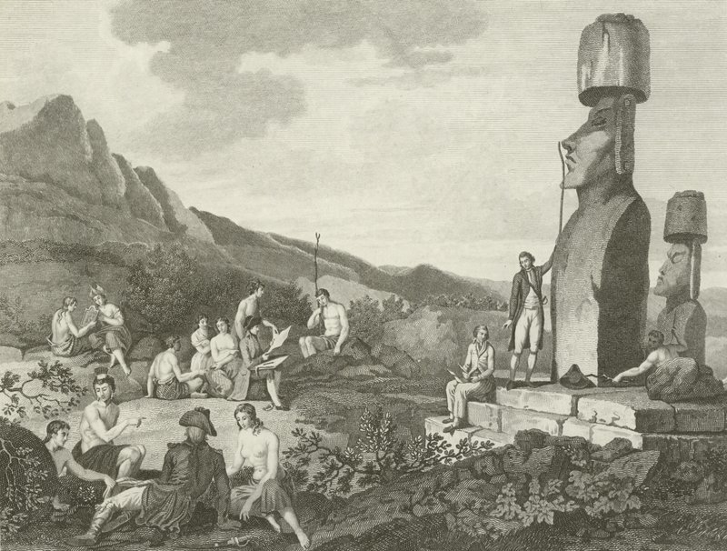 Habitantes y monumentos de la Isla de Pascua de English School