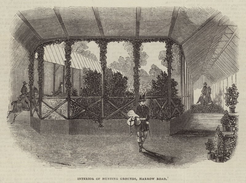 Interior de los terrenos de caza, Harrow Road de English School