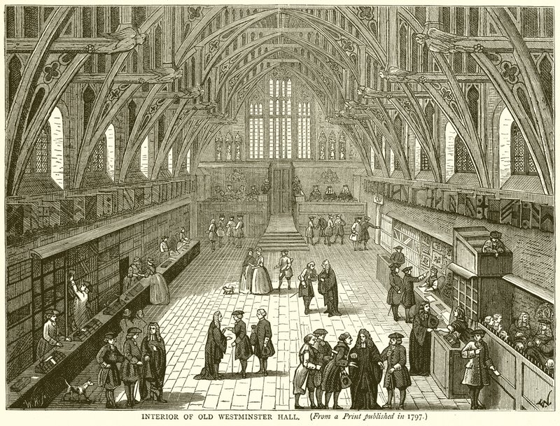 Interior del antiguo salón de Westminster de English School