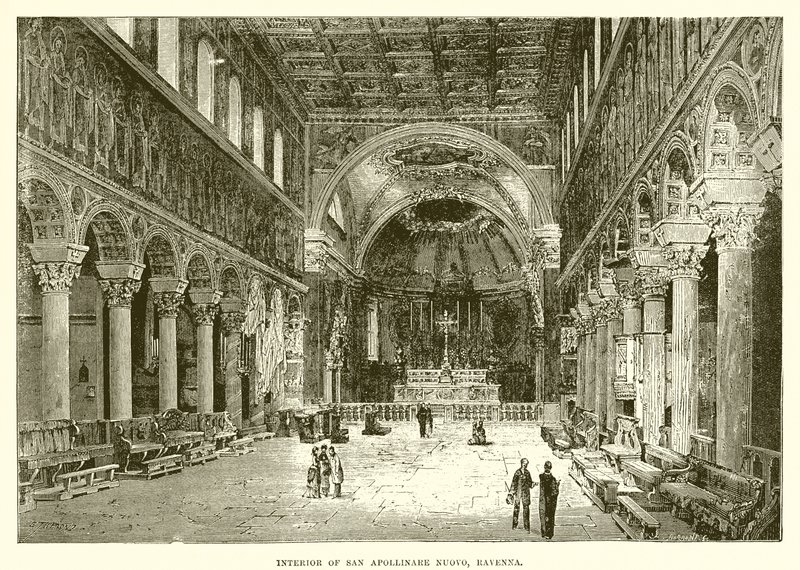 Interior de San Apolinar Nuevo, Rávena de English School