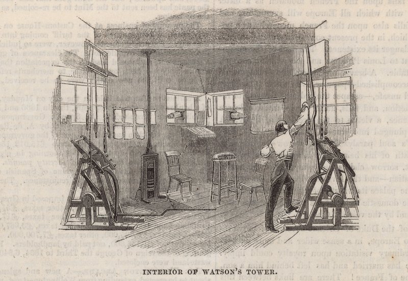 Interior de la Torre de Watson de English School