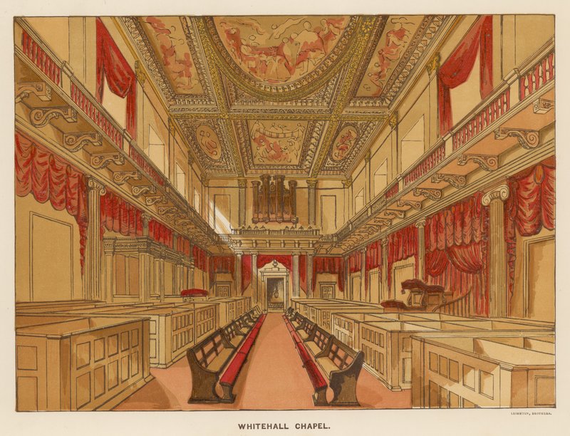 Interior de la Capilla de Whitehall de English School