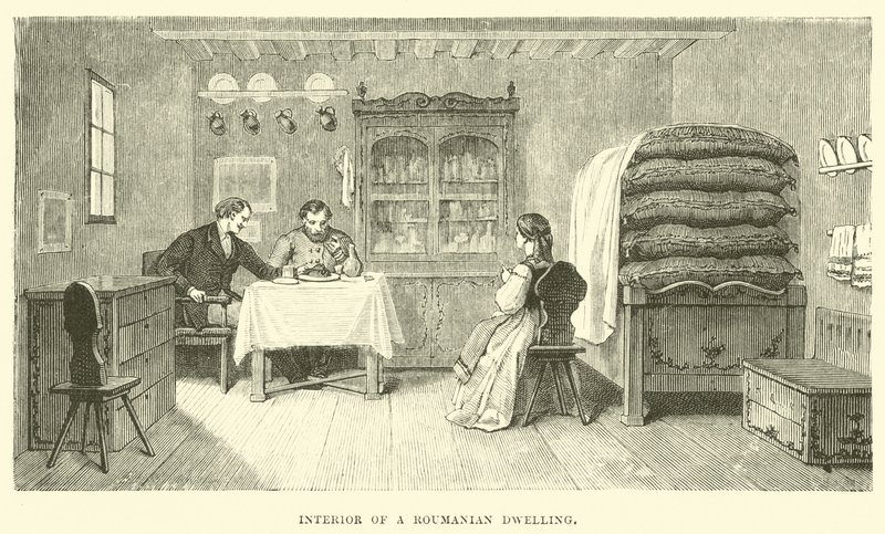 Interior de una vivienda rumana de English School