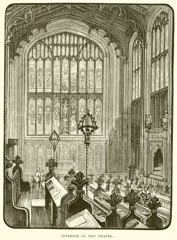 Interior de la capilla de English School