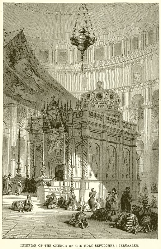 Interior de la Iglesia del Santo Sepulcro: Jerusalén de English School