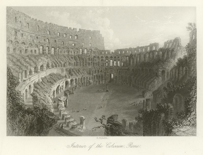 Interior del Coliseo, Roma de English School