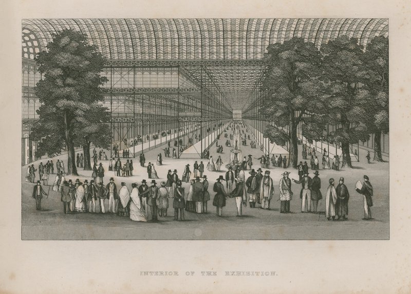 Interior de la Gran Exposición, 1851 de English School