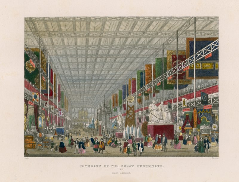 Interior de la Gran Exposición, Departamento Británico de English School