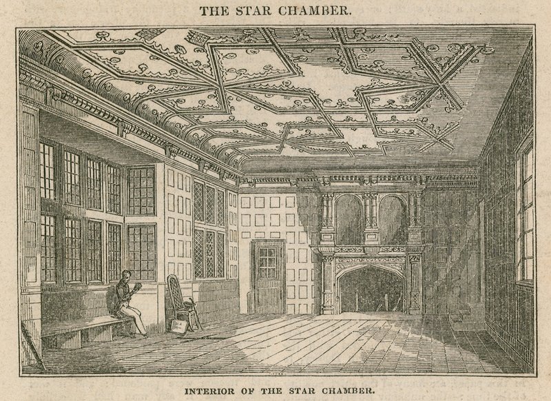 Interior de la Cámara de las Estrellas, Westminster de English School