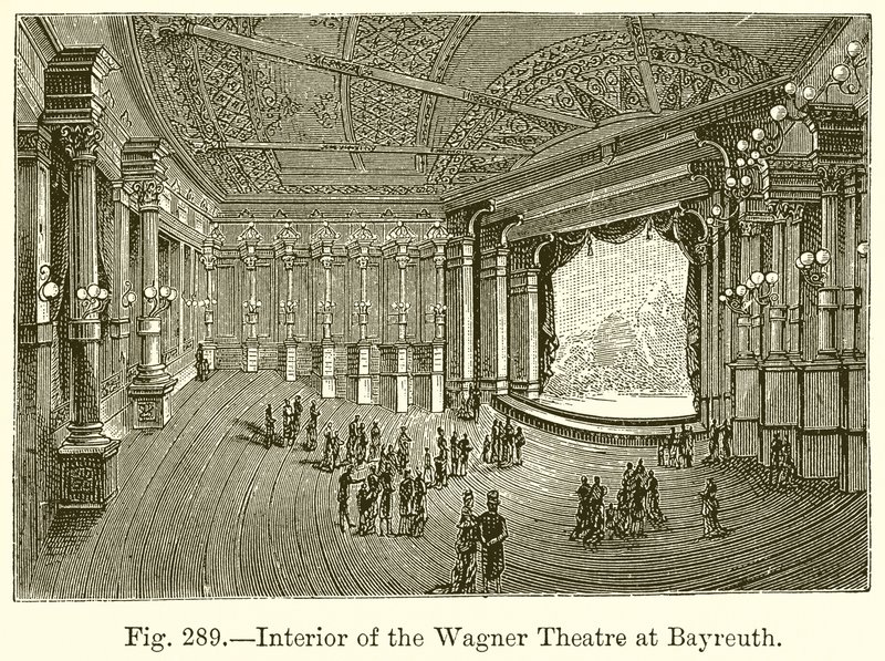 Interior del Teatro Wagner en Bayreuth de English School