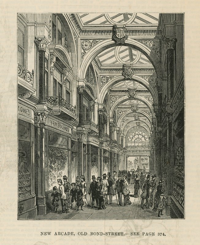 Interior de la nueva arcada en Old Bond Street de English School