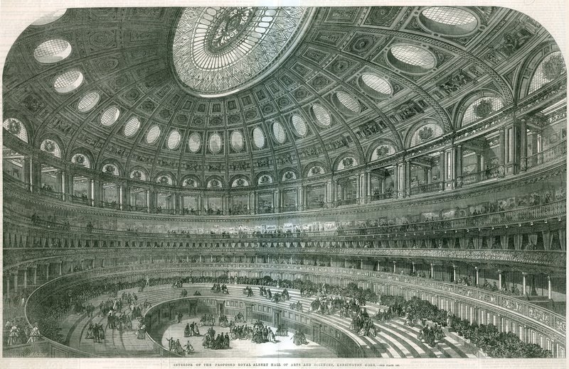 Interior del propuesto Royal Albert Hall de English School