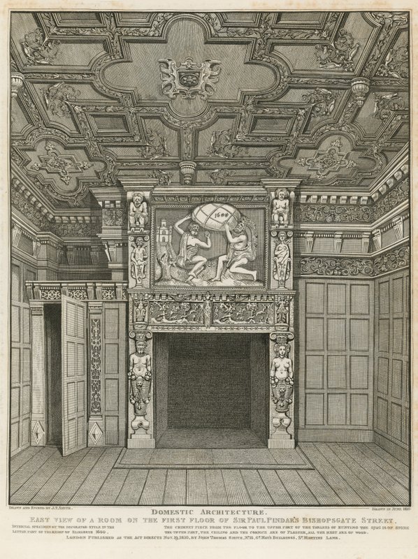 Vista interior de la casa de Sir Paul Pindar de English School