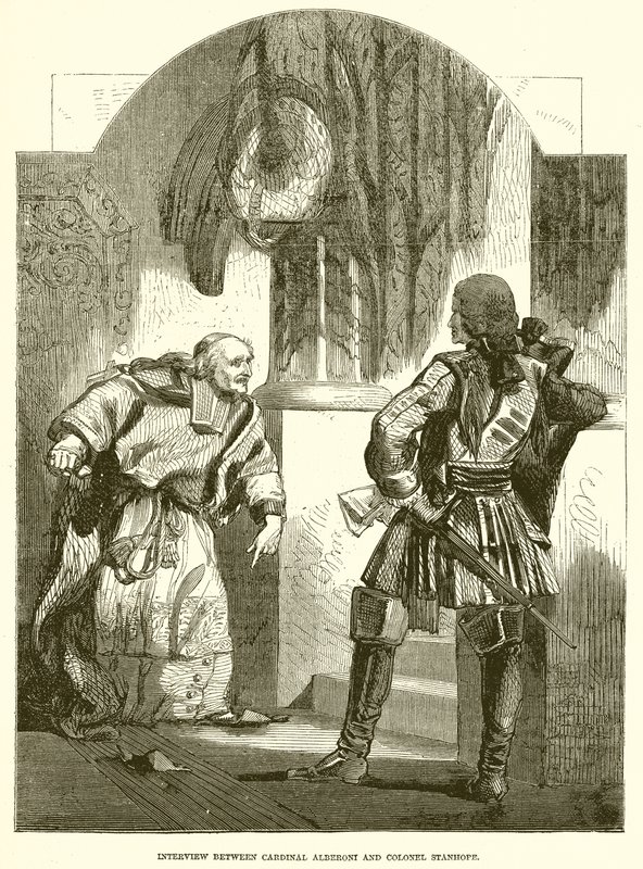 Entrevista entre el cardenal Alberoni y el coronel Stanhope de English School