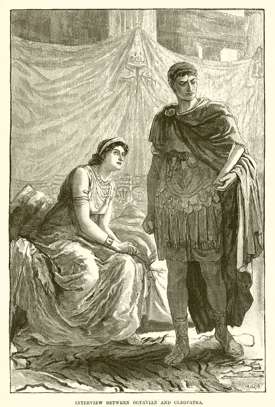Entrevista entre Octavio y Cleopatra de English School