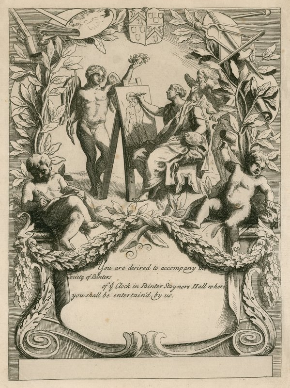 Invitación de la Sociedad de Pintores al Pintor Stayners Hall de English School