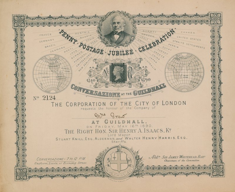 Invitación a la Celebración del Jubileo del Penny Postage de English School